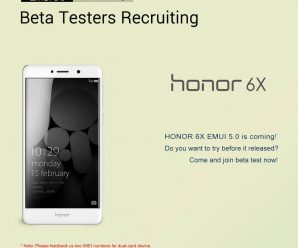 Honor 6X Nougat beta program