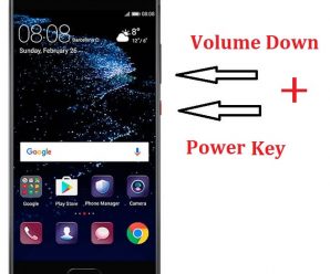 Huawei P10 screenshot guide