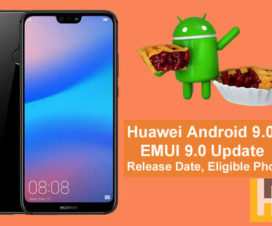 Huawei Android 9.0 Pie EMUI 9.0 Update release date