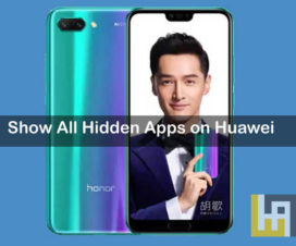 Show all hidden apps on Huawei Honor phones