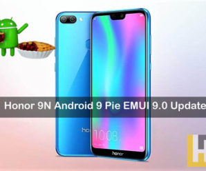 Honor 9N Android 9.0 Pie EMUI 9.0 update
