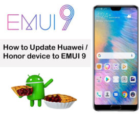 EMUI 9 update Huawei Honor device
