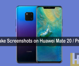 screenshots on Huawei Mate 20 Pro