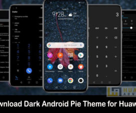 dark android pie theme huawei emui