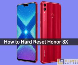 Honor 8X Hard Reset