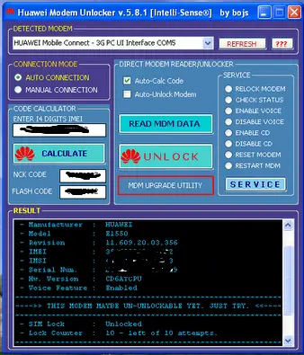 telecharger huawei modem unlocker v5.8.1 gratuit