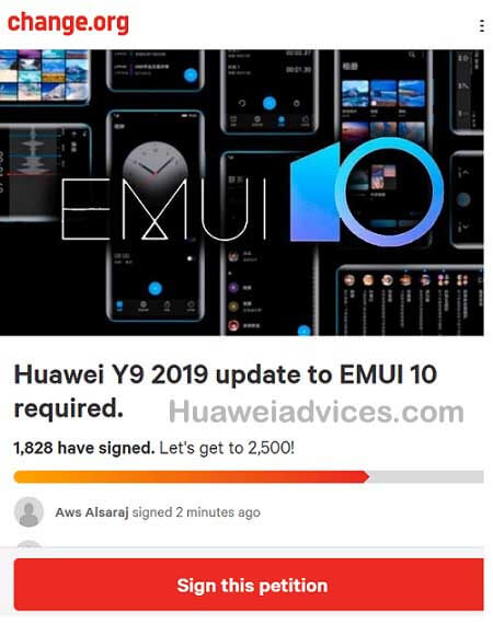 huawei y9 2019 emui 10 download